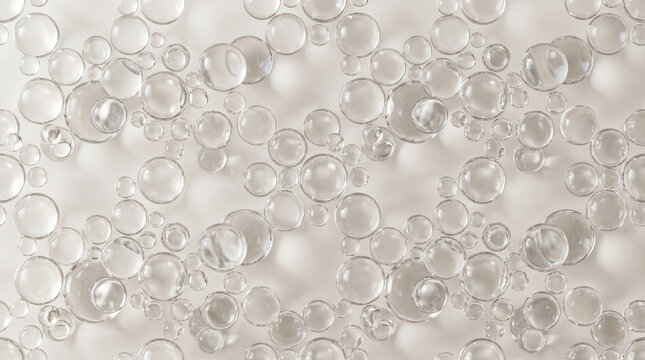 Glass Sphere Pattern with Elegant Transparent Reflections