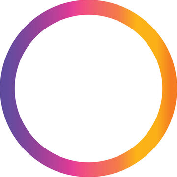 Vibrant concentric circles in purple, red, orange, and yellow on transparent background, purple circle