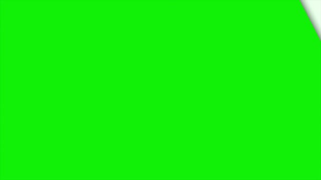 page peel transition, paper fold effect, page turn animation, green screen overlay, alpha channel transition
