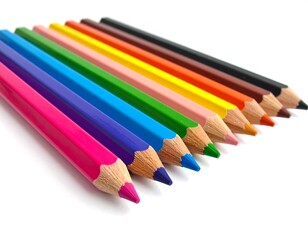 Fototapeta premium Colored Pencils Row.