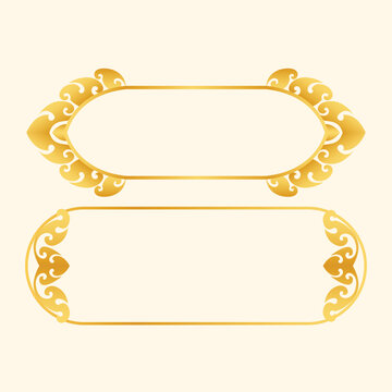 Khmer ornament pattern Kbach khmer floral frame border