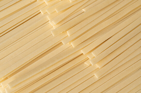 Wheat soba closeup, raw udon noodles