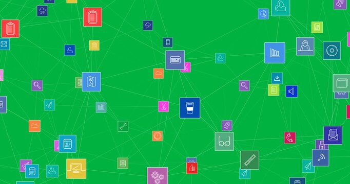 icons connections network