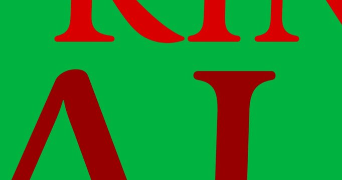 Digital animation of red spring sale text against black background