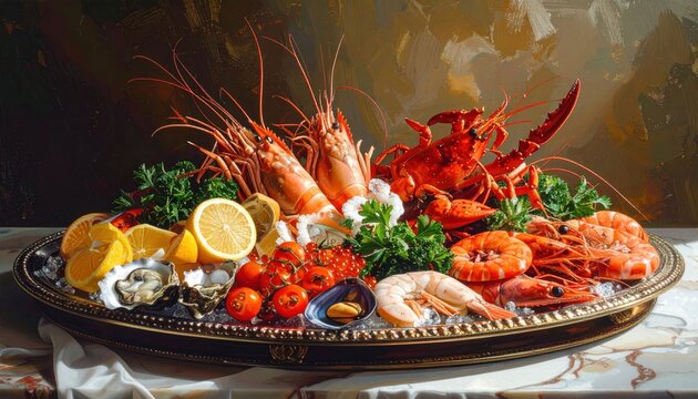 Seafood display