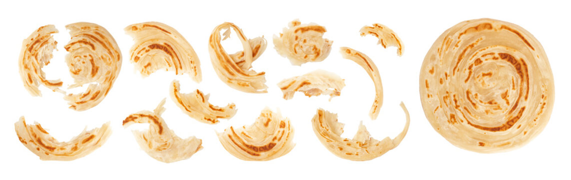 Kerala porotta known as paratha or parotta