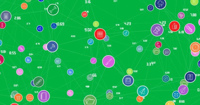 Camera panning and zooming, centering purple and red nodes to show links on transparent background