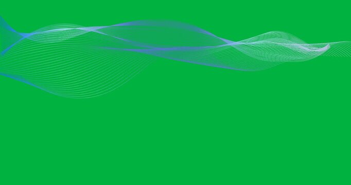 Digital animation of blue and grey digital wave against black background
