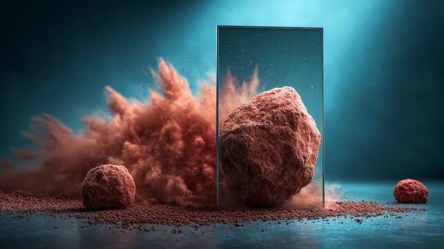Dynamic exploration of particles and their interactions in space.