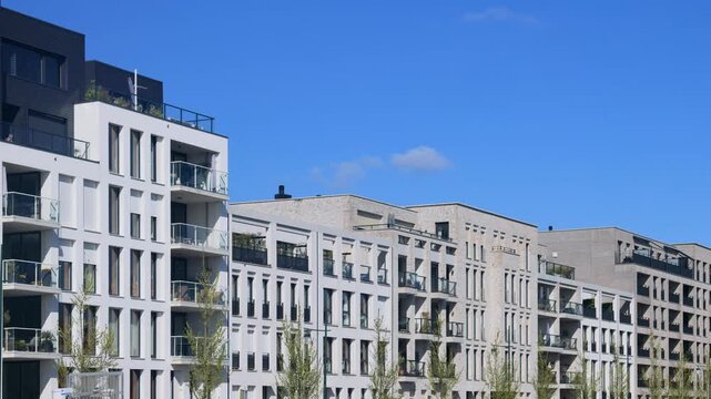 New Dutch contemporary apartment buildings in Zutphen, The Netherlands