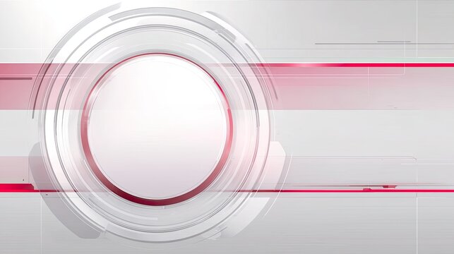 Futuristic technological background design featuring prominent circular elements and magenta accents