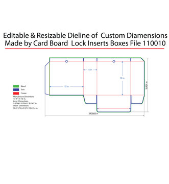 Custom cardboard lock insert box with dimensions cardboard box