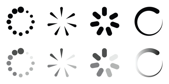 Loding icon flat vector design eps 10.