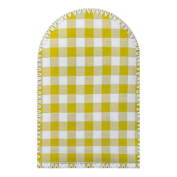 yellow gingham tablecloth