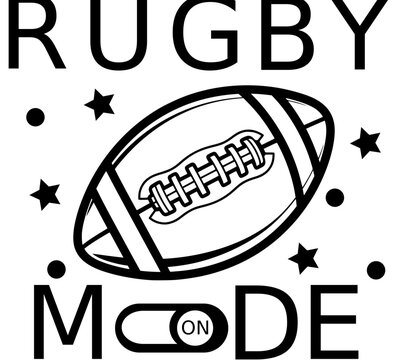 rugby mode on vector