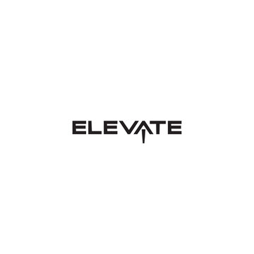 Elevate logo or wordmark design