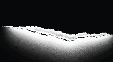 Abstract torn paper edge with a glowing light effect © S.Siam