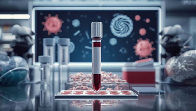 Tube for Borrelia IgG and IgM testing for Lyme disease.