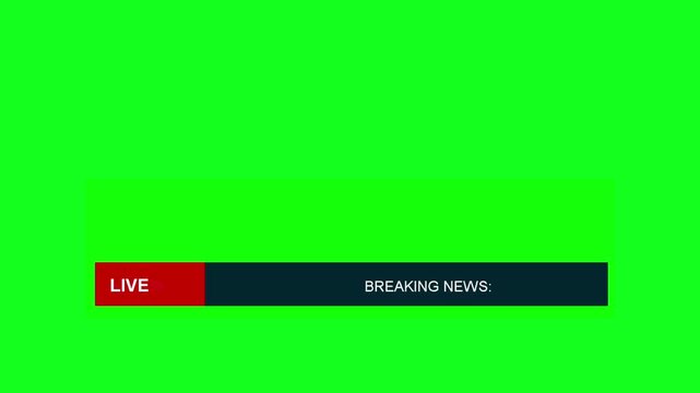 News Anchor Lower Third Ticker.News Ticker, Breaking News SVG, Lower Third, Broadcast Animation, Live Stream Assets.
