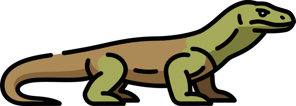vector illustration of a cartoon giraffe