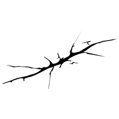 Fototapeta premium Cracked glass.