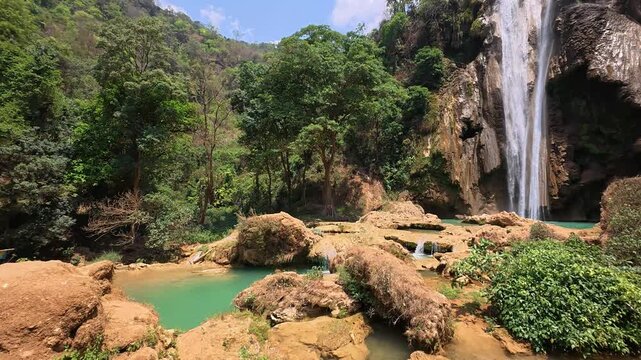 Anisakan Waterfall (Dat Taw Gyaint) at Pyin Oo Lwin in Myanmar