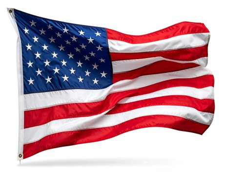 American Flag Waving.