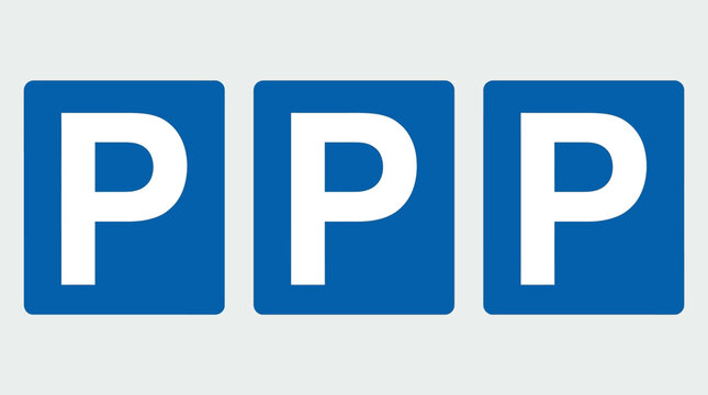 PPP logo in blue and white.