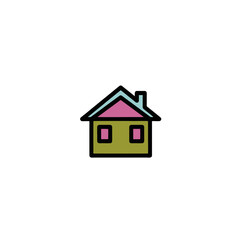 Fototapeta premium house icon on white background