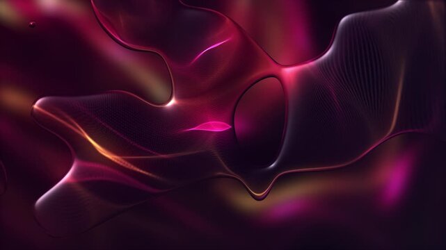 Vibrant and dynamic abstract liquid background with fluid morphing glossy blob shapes and a smooth gradient of warm glowing colors. Full HD looping animation ideal for branding and abstract concepts.