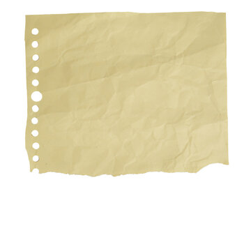 Torn Beige Paper with Holes - Texture for Designs