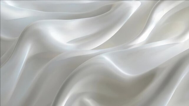 A digital rendering of a white, wavy cloth texture in 3D.