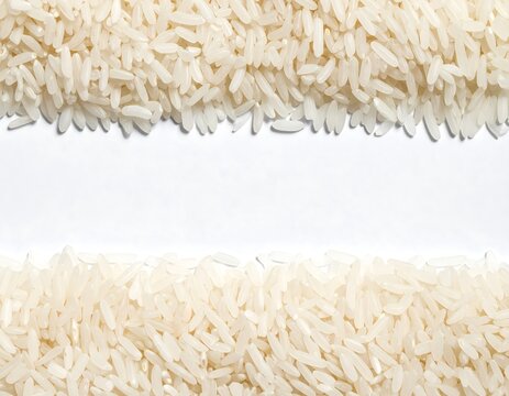 Rice grain frame border.