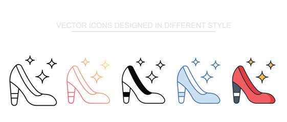 Obraz premium High Heel Icon Set