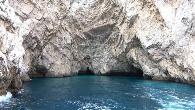 White Grotto sea cave on the island of Capri, Italy