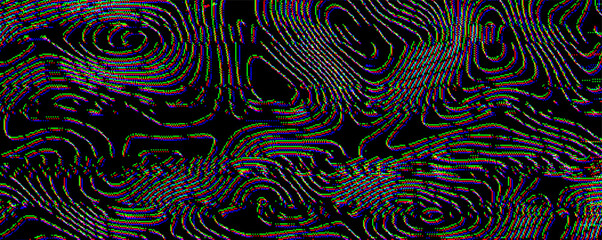 Screen glitch cctv texture with vintage tv and vhs filter. Retro crt effect game background and ui hack noise through digital. Video grain with techy pixel aesthetic white led lcd. © RDVector