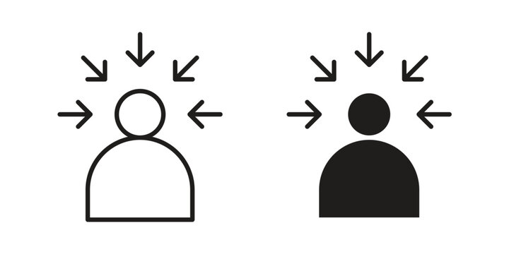 Centric consumer icon graphic vectors for website design