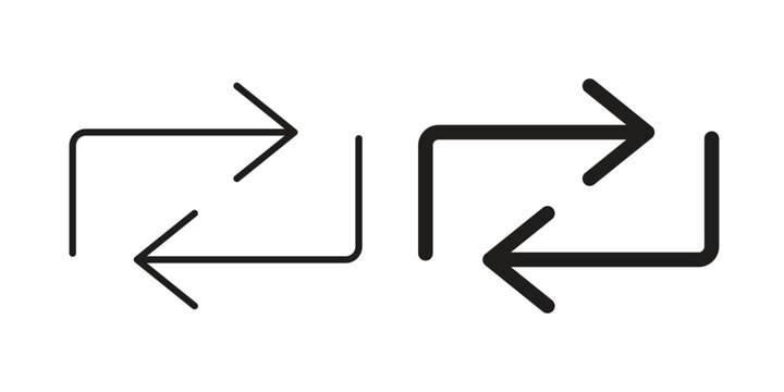 Exchange icon graphic vectors for website design