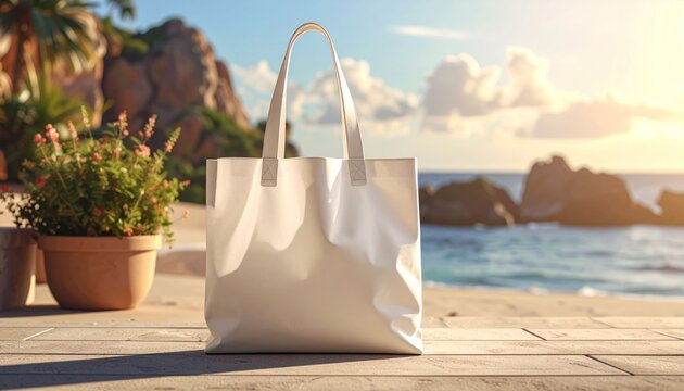 Tote bag beach
