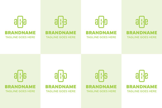 Letters ABA ABB ABD ABE ABG ABJ ABS ABZ Plus Logo Set, suitable for clinic, hospital, pharmacy, medical, or positive brand