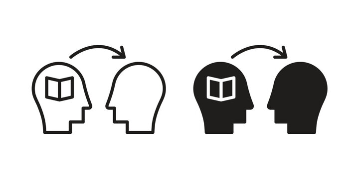 Share thoughts icon graphic vectors for website design