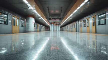 Obraz premium modern subway station