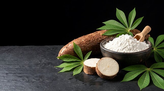 Kelapa Bubuk dan Singkong Segar untuk Olahan Makanan Tradisional dan Kesehatan Alami