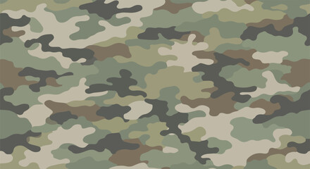 Fototapeta premium woodland camouflage pattern texture for military fabric background