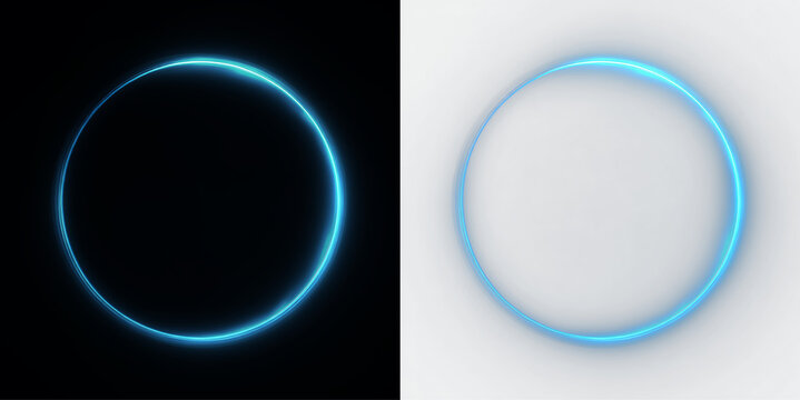 Glowing neon blue ring light effect.PNG overlay