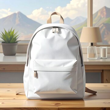 White backpack