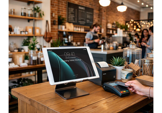 Standing Tablet Mockup 15