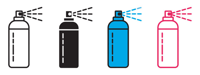 Aerosol spray can icon vector, freshness cleanliness symbol, vector illustration representing hygiene, sanitation, disinfecting, modern minimal flat design concept artwork © vision Alamin vai A