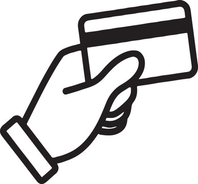 visa card icon with vectore