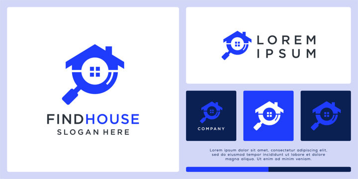 Find house logo design template